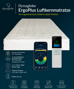 Dynaglobe Luftkernmatratze ErgoPlus Dualsystem