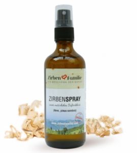 Original ZirbenSpray 20 ml - Raum- Kissen- und Desinfektions-Spray