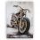 3D Bild "Custombike" auf Leinwand 110x150 cm