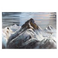 3D-Bild Mountain Leinwand . weiß...
